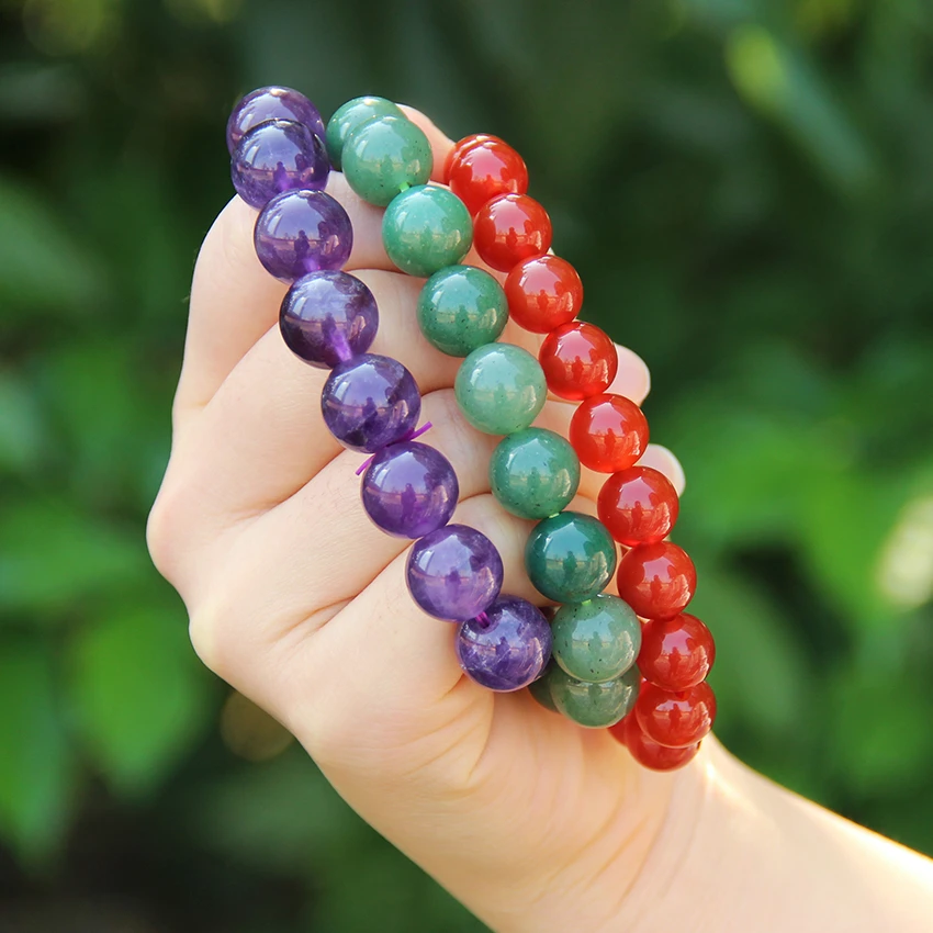 Green Bead Chinese Making Natural Stone Jewelry Bracelets Real
