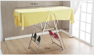 Guangdong clothes dryer stainless steel home usage indoor 3-tier freestanding clothes airer