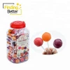 Halal Confectionery 10g Magic Pop Lollipop Candy Bulk Multi Fruit Flavored Round Ball Big Bonbon Lollipops