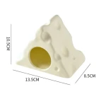 Hamster Nest Cooling Ceramic Triangle Cheese Small House Summer Cooling Pet Avoiding Ice House Supplies