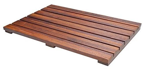 Handcrafted Teak Bath Mat with Mold Resistant Protection For A Luxury Spa Experience In or Out of the Shower!
