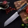 Handmade Chef Knife 110 Layers Damascus Steel Japanese Santoku Kitchen Knives Art Honeycomb Handle Professional Cooking Tools