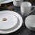 Import Happy Go FOB can be customized mail packaging Euro Ceramic 18 Piece cheap ceramic porcelain dinner set dinnerware with gray rim from China