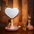 Import heart shape led makeup mirror Bathroom led lighted vanity makeup cosmetic mirror from China