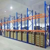 Heavy duty pallet rack with pallet rack protector and pallet support bar