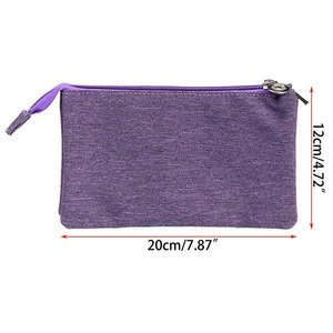 High Capacity Pencil Case with 3 Pockets Stationery Pencil Organizer