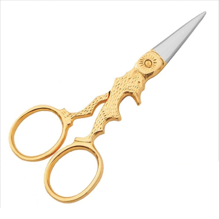High Grade Cuticle Nail Scissors Half Gold Embroidery New Style Scissors