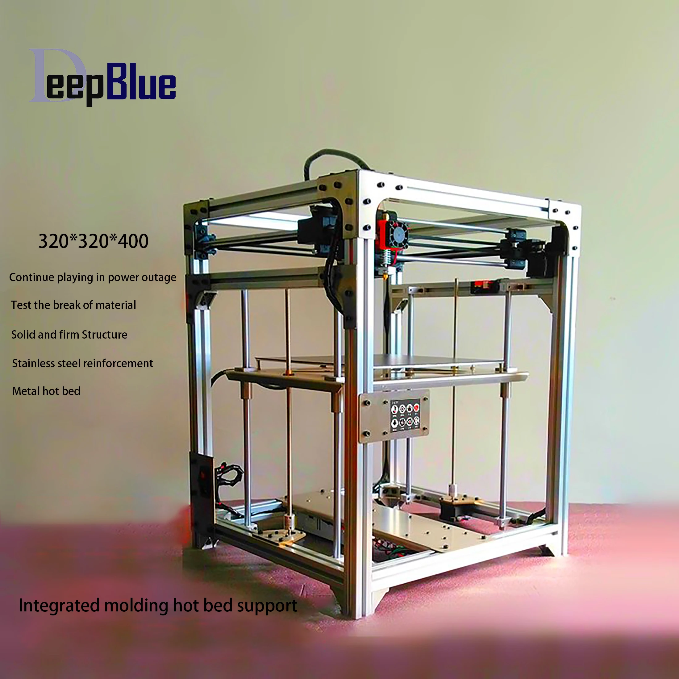 High Precision High Performance DIY 3D Printer Kit Complete TPU ABS PLA Nylon Carbon Fiber Applied