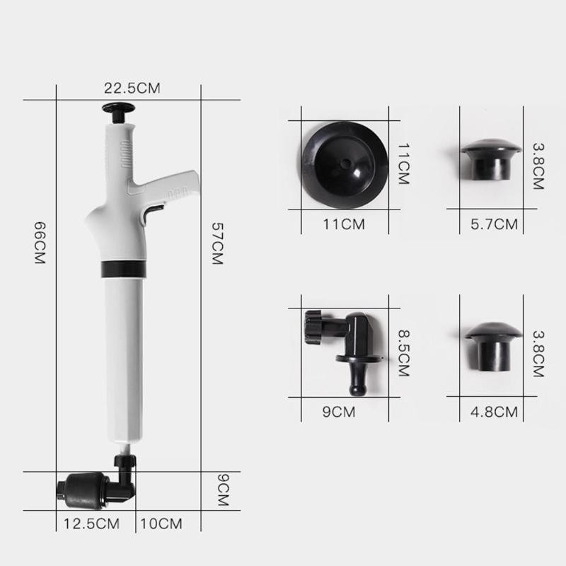 High Pressure Toilet dredger Air Drain Blaster Sink Plunger Bathroom Sink Dredger Tools Household Toilet Dredging Accessories