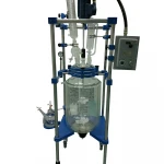 High quality 50l temperature controlled laboratory glass chemical jacketed reactor