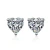 Import High Quality 925 Silver Heart-Shaped Stud Earrings with Diamond Main Stone for Womens Luxury Wedding Engagement Party Gift from China