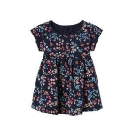 High Quality Baby Girl Solid Color Toddler Children Clothes Short Sleeve Kids Girl Dresses