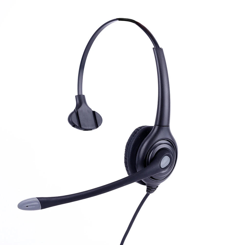 High quality call center telephone headset with Plantronics QD plug