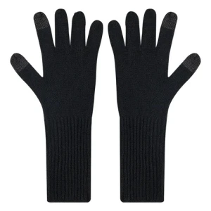 High Quality Cashmere Gloves Unisex 100% Cashmere Knitted Gloves Pure Color Soft Comfortable With Ribbed Cuffed