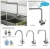 Import High quality cheap faucet accessories solid brass material 3 way kitchen faucet from China