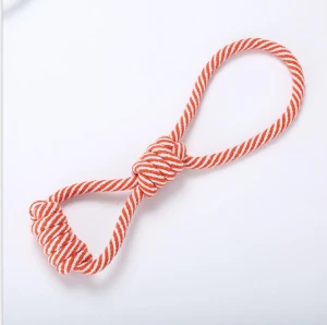 High quality cheap strong durable knot cotton pet dog chew rope toy