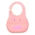 Import high quality color box package silicone baby bib from China