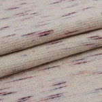high quality cotton lurex yarn dyed brushed french terry knitted fabric for fleece hoodie