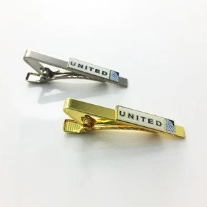 High Quality Custom Metal Men Fashion Tie Bar Clips With Letter