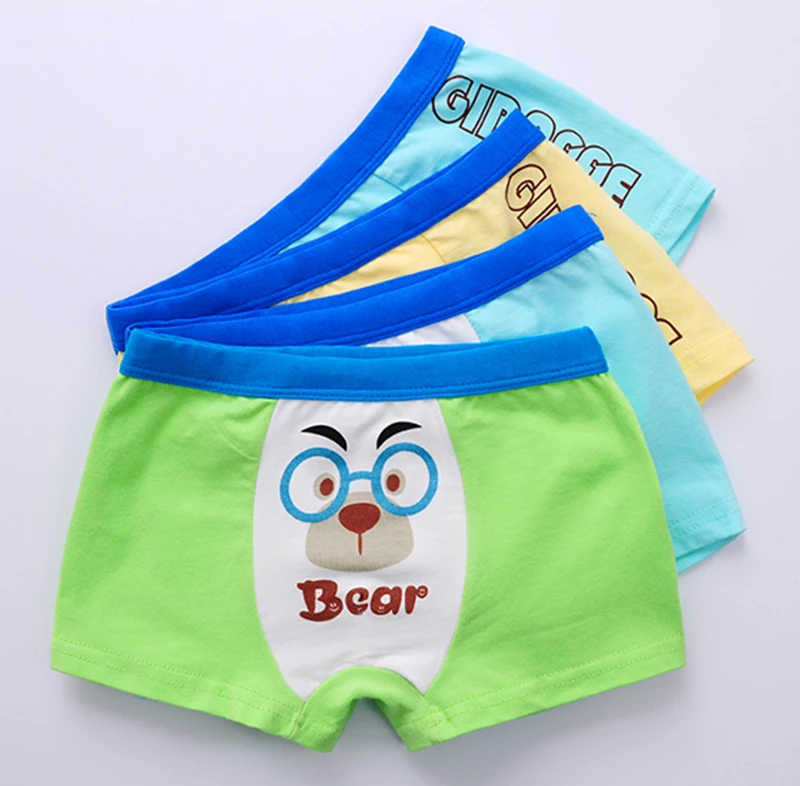 high quality cute cartoon printed baby underwear kids panties breathable boxer short