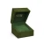 Import High Quality Dark Green PU Jewelry Box With Embossing Logo Watch Boxes And Gold Hot Stamping Watch Packaging Box from China