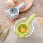 High Quality Egg White and Yolk Separate Kitchen Gadget Egg Separator Wheat- Straw PP Egg White Yolk Filter Divider with Breaker