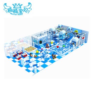 High Quality Ice-Snow Theme Indoor Kid Playground Naughty Castle with Slide Playhouse