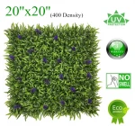 High Quality lavender artificial plant panel artificial vertical grass wall 50cm*50cm