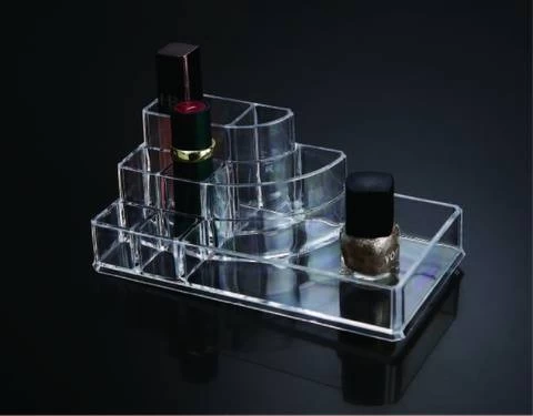 High Quality Luxury Jewelry Transparent Cosmetic Makeup Organizer Box With Drawer
