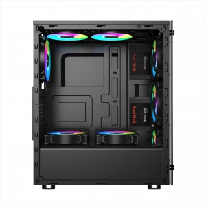 High Quality Mid Tower ATX Gaming PC Computer Case with Glass Panel