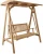 Import High quality natural anticorrosion is solid wood patio chairs baby garden swing from China