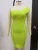 Import High Quality One Shoulder Celebrity Evening Parry Rayon Bandage Bodycon Dress from China