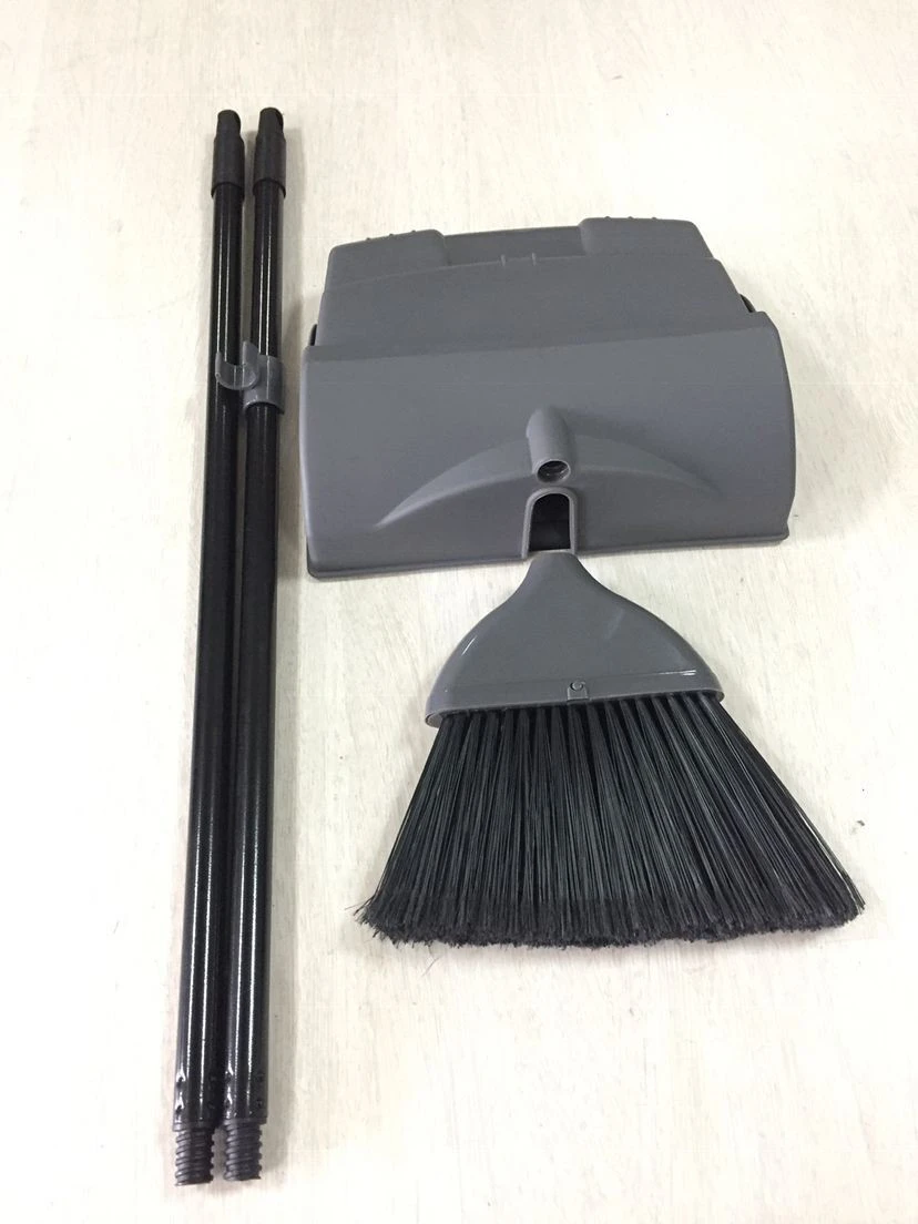 high quality plastic special household cleaning windproof broom and dustpan set