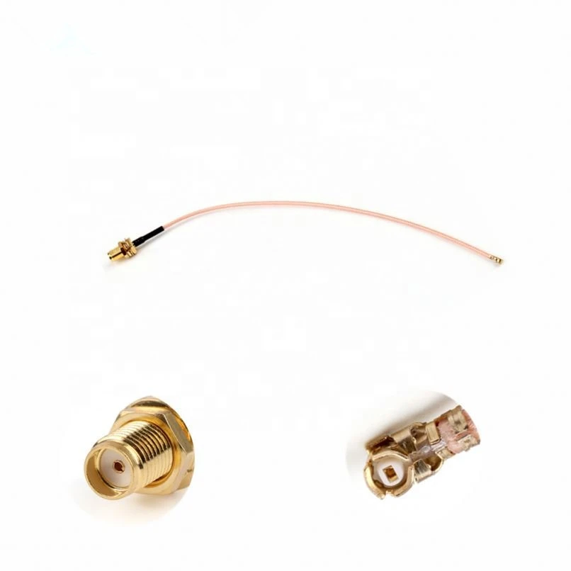 High quality RF SMA female  to  ipex  RG178 cable assembly 20cm