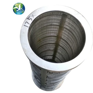 high quality SS 316 V Slotted Wedge  WireSieve Cylinder Johnson cartridge filter