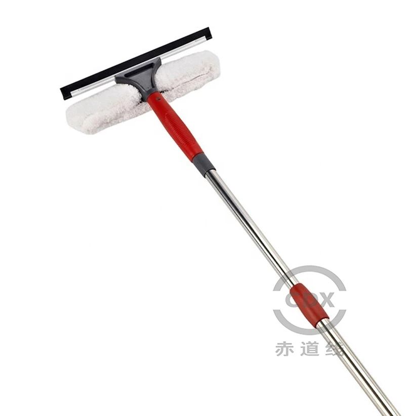 High Quality Telescopic Microfiber Window Cleaning Cloth Squeegee Glass Cleaning Wiper