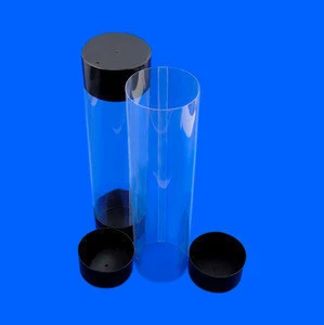 High Quantity Custom PVC Transparent Plastic Cylinder Tennis Ball Packaging
