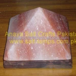 Himalayan Natural Rock Salt Pyramid Lamps / Pyramid Pink Crystal Salt Ionizer