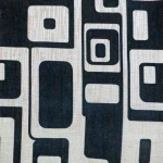Home decor geometric upholstery flocked jute fabric for sofa