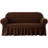 Home Decor Solid I shape elastic stretch washable slipcover sofa cover 3 seater