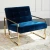 Import home furniture luxury living room chair gold stainless steel lounge chair for leisure used from China