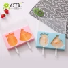 Homemade Silicone Ice Popsicle Mold Pop Maker for Ice Cream With PP Sticks