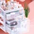 Import Homeware Transparent Plastic PS 3 Drawer Makeup Cosmetic Organizer from China
