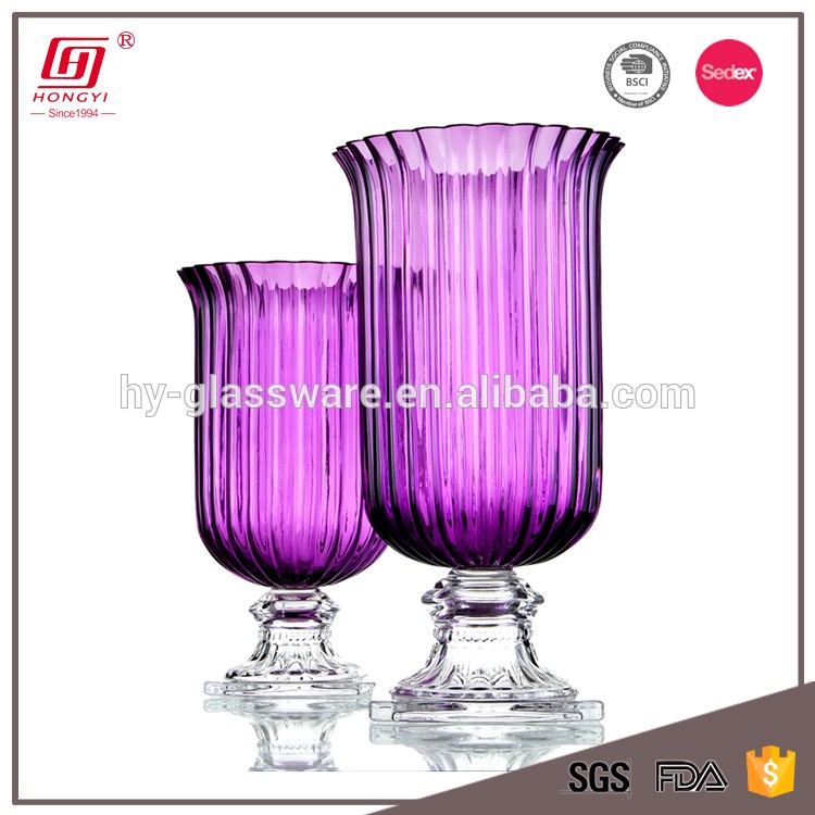 Hongyi glassware modern decorative glass vases