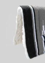 HORSE WEASTERN SADDLE PAD NUMNAH (FELT) SOFT FUR UNDERSIDE COLOUR- GREY, SIZE- 30X30 INCH