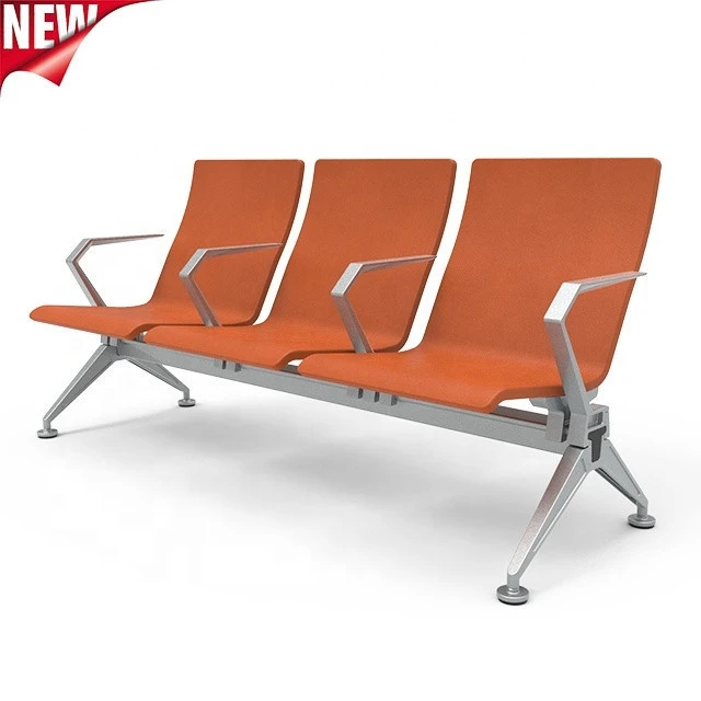Hospital waiting room chair airport waiting chairs 3 seater with USB charging device