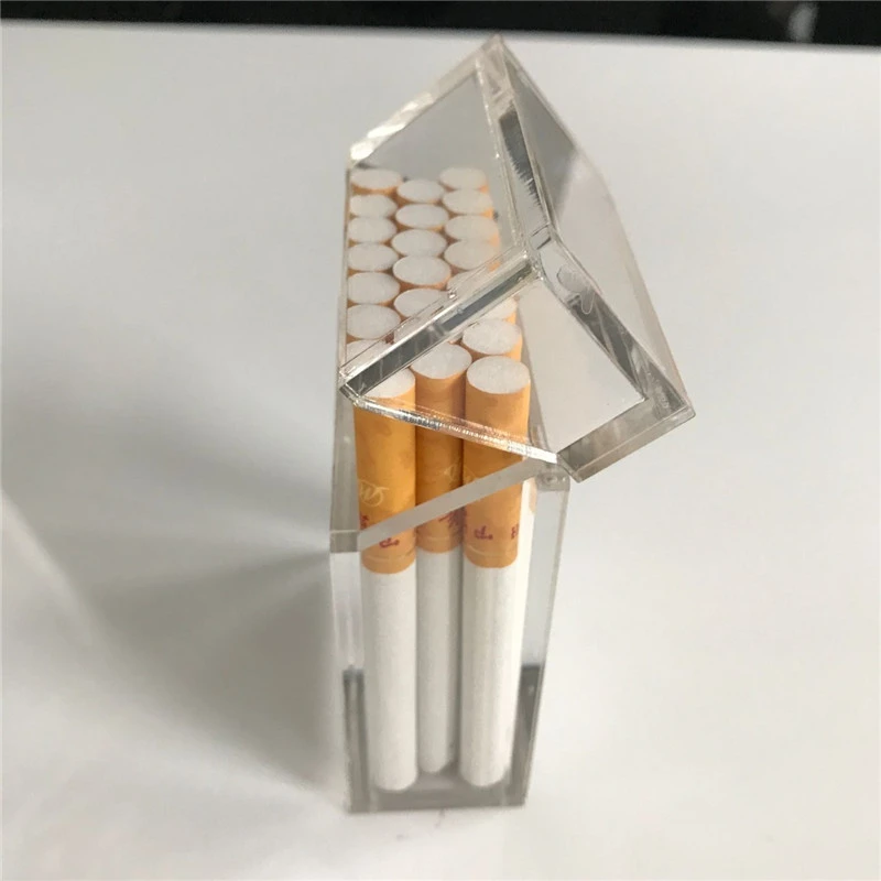 Hot products transparent acrylic cigarette case/box