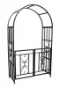 Hot sale Black Metal Garden Arch With Gate