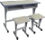 Import Hot sale factory price customized cheap double school kids desk and chair from China