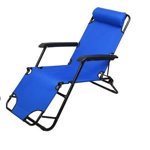 Hot sale lounger bench rattan lying bed camping chaise lounger garden folding zero gravity relax chairs